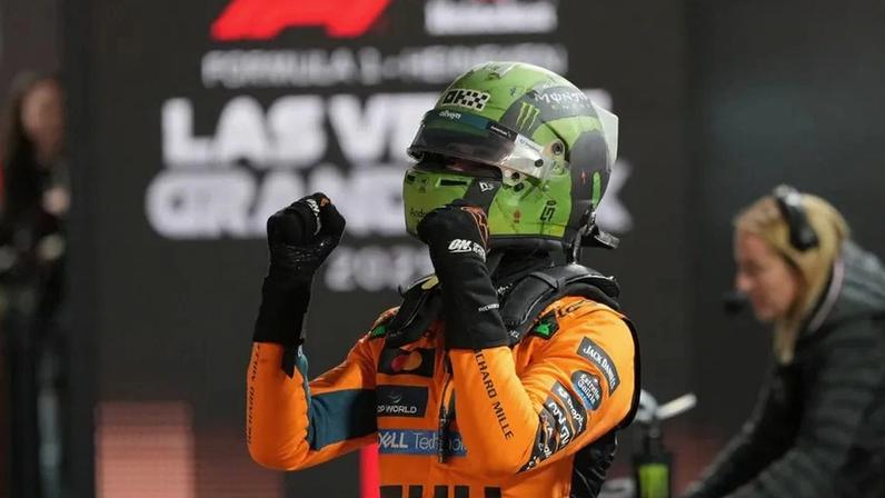 Norris fez o melhor tempo nas qualificações no Circuito de Rua de Las Vegas