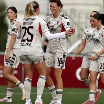 Benfica goleia Albergaria e avança na Taça de Portugal feminina