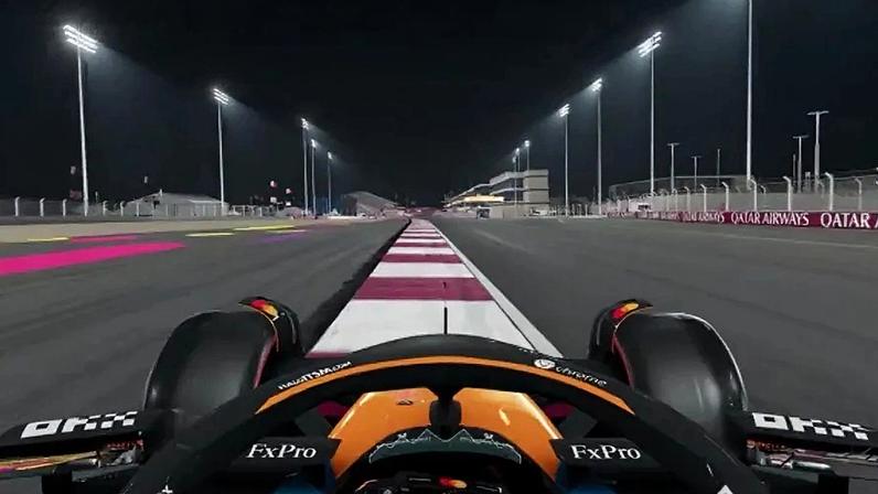 Corrida noturna de F1 25 da EA Sports