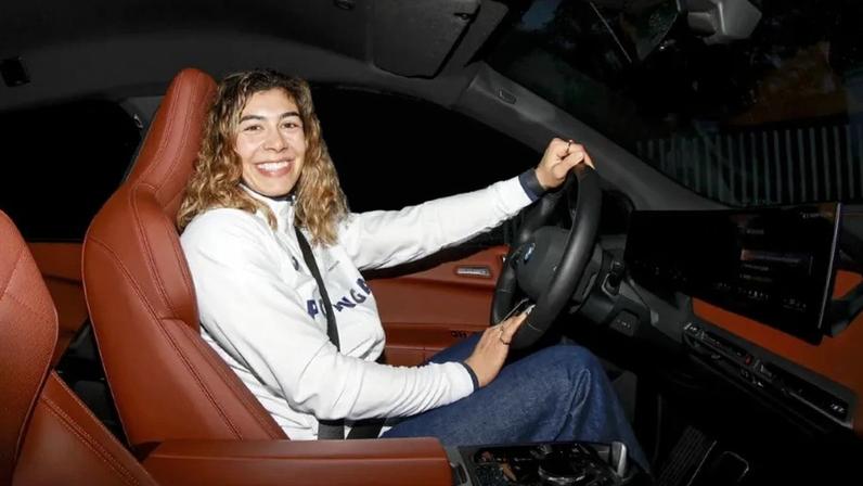 Patrícia Sampaio ao volante