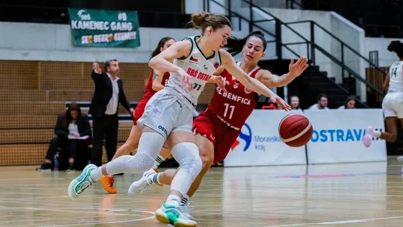 Benfica perde na Eurocup feminina contra o Ostrava por números expressivos