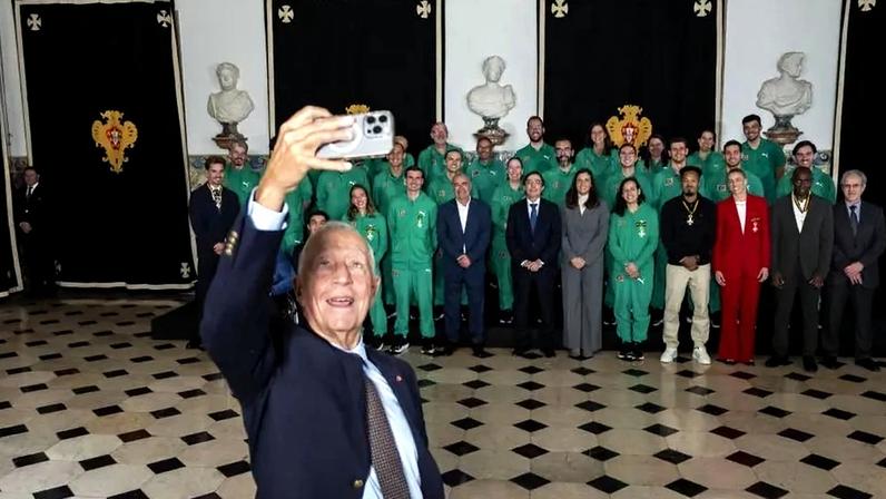 Presidente da República recebeu, no Palácio de Belém, a comitiva portuguesa que participou nos Surdolímpicos
