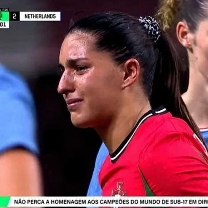 Kika Nazareth sai lesionada e em lágrimas de evento particular entre Portugal e Holanda