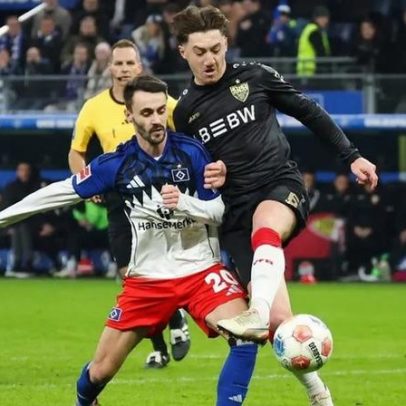 Fábio Vieira marca nos descontos e Hamburgo vence Estugarda na Bundesliga