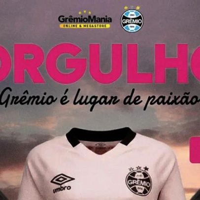 Grêmio reage a ataque homofóbico de treinador rival com desconto na camisola rosa