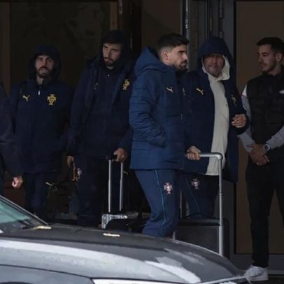 Seleção Nacional chega ao Porto sem Ronaldo, sob chuva intensa