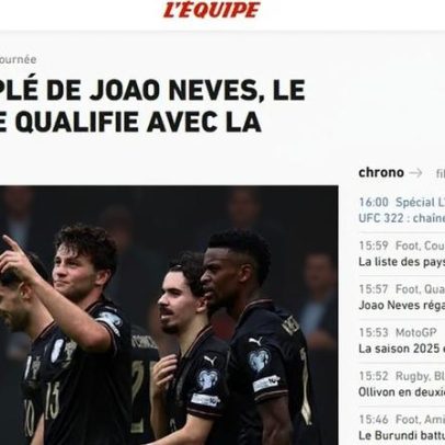 Imprensa internacional impressionada com Portugal e golaço de João Neves