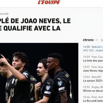 Imprensa internacional elogia Portugal e o golo de João Neves