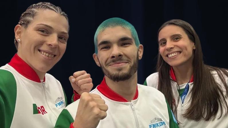 Sofia Oliveira, Catarina Dias e Ricardo Hilário representaram Portugal no desfilar das bandeiras