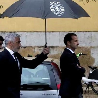 Frederico Varandas, Salgado Zenha e João Palma no funeral de Júlio Rendeiro
