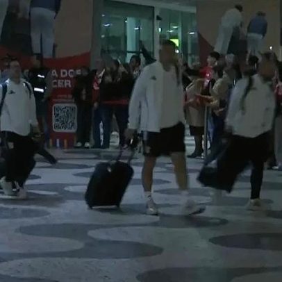 Benfica é recebido com euforia por adeptos na Madeira
