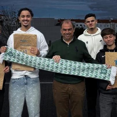 Formação do Sporting ajudou na recolha do Banco Alimentar, com 694 kg garantidos