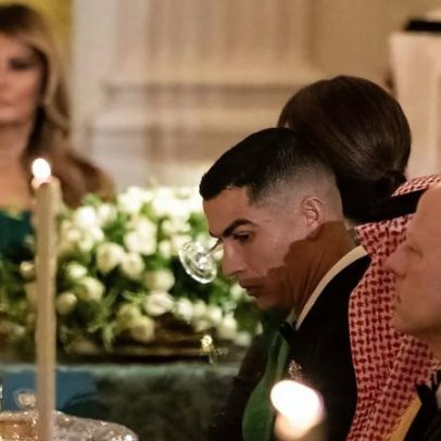 Trump recebe Cristiano Ronaldo para jantar na Casa Branca; filho emocionado
