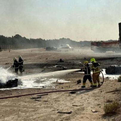 Avião cai durante demonstração aérea no Dubai; piloto morre