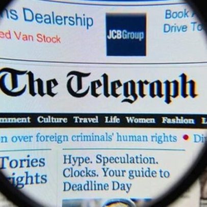 Proprietária do Daily Mail assina acordo de 569 milhões para comprar Telegraph