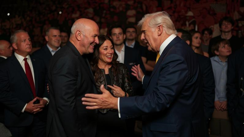 Dana White apoiou Donald Trump nas eleições presidenciais americanas. IMAGO