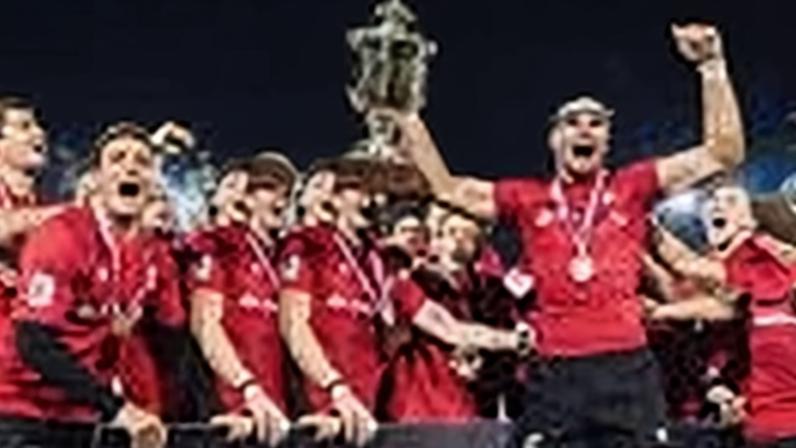 Seleção Nacional de sub-20 venceu recentemente o Rugby European Championship — Foto: FPR