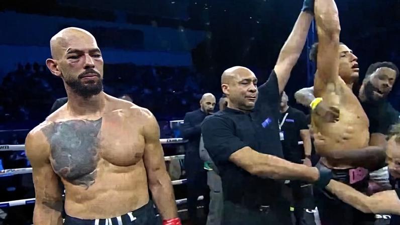Andrew Tate após derrota com Chase DeMoor