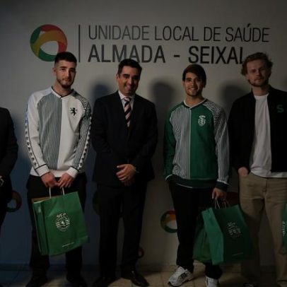 Capitães do Sporting foram ao Hospital Garcia de Orta