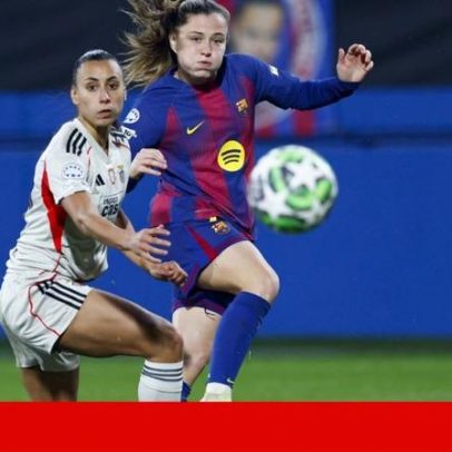 Barcelona elimina Benfica na Champions feminina e avança