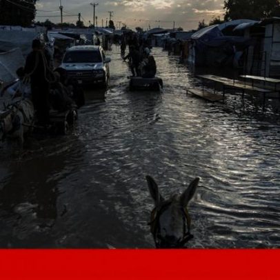 Tempestade polar em Gaza deixa pelo menos 11 mortos
