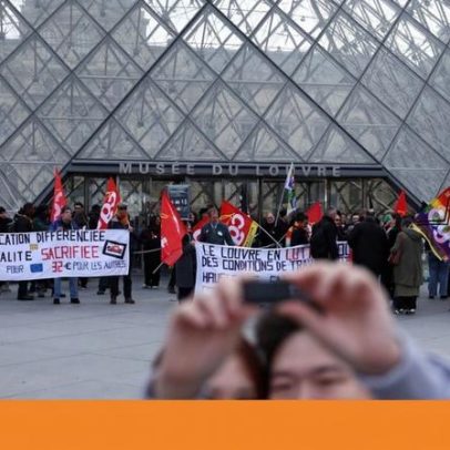 Greve dos trabalhadores do Louvre continua, com reabertura parcial