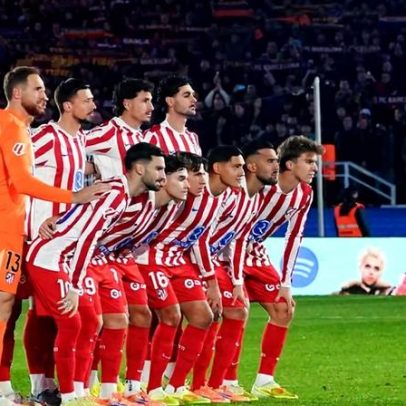 Atlético de Madrid confirma três baixas após derrota com o Barcelona