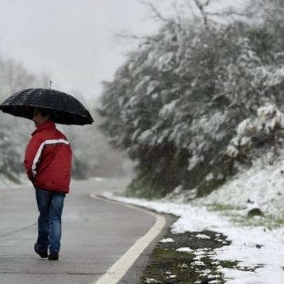 Aviso amarelo por neve e chuva forte em Guarda, Castelo Branco e Faro