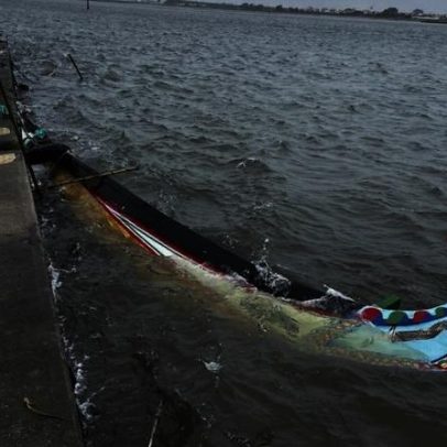 Mau tempo afundou moliceiro no Clube de Vela da Costa Nova