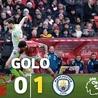 Primeiro remate enquadrado em Nottingham deu golo do Manchester City