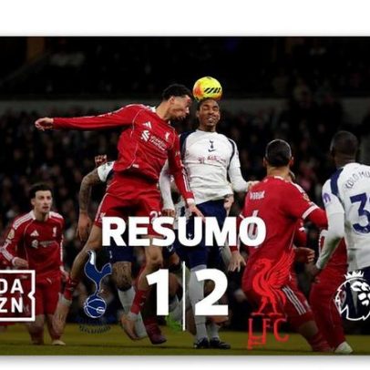 Liverpool vence Tottenham num encontro histórico de grande rivalidade