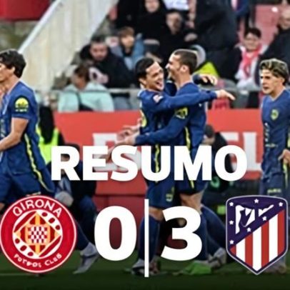 Atlético de Madrid vence com três golos sem resposta
