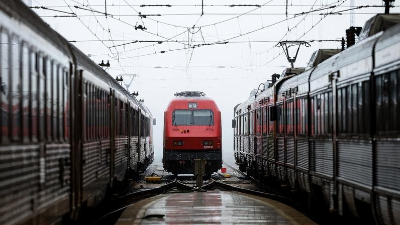 Um comboio na Estação de Santa Apolónia, em Lisboa, 21 de outubro de 2024. A partir desta segunda-feira, entra em vigor o novo passe ferroviário verde, com um custo de 20 euros. Este passe vai cobrir os serviços regionais, inter-regionais e intercidades, mas não inclui os comboios suburbanos. ANTÓNIO PEDRO SANTOS/LUSA