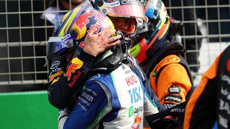 Verstappen com Hadjar no Grande Prémio dos Países Baixos - Foto: IMAGO