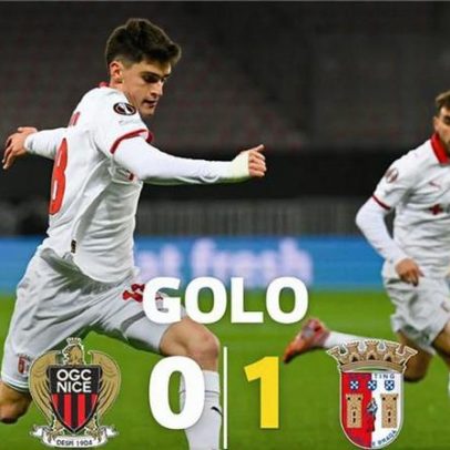 Pau Víctor coloca o SC Braga a vencer em Nice