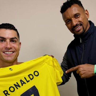 Nani e Cristiano Ronaldo reúnem-se em Riade