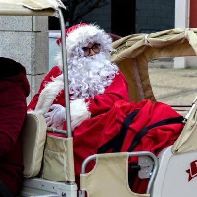 Fundão: Pai Natal é recebido numa festa na Praça do Município