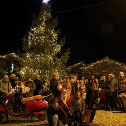 Aldeia de Aigra Nova em Góis ilumina-se com a magia de Natal