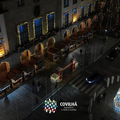 Luzes de Natal iluminam a Covilhã