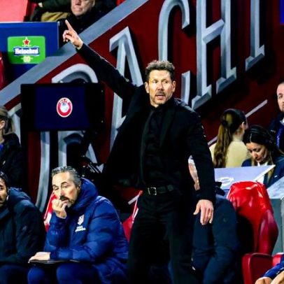 Simeone sai satisfeito de jogo após boa exibição