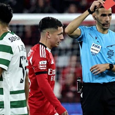 Prestianni expulso pelo VAR apesar de não tocar na bola