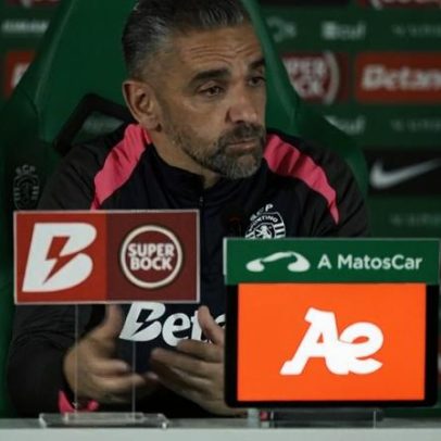 Pedro Gonçalves sentiu desconforto no último lance do treino