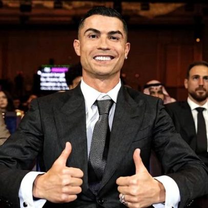 Cristiano Ronaldo é premiado no Globe Soccer Awards e deixa garantia