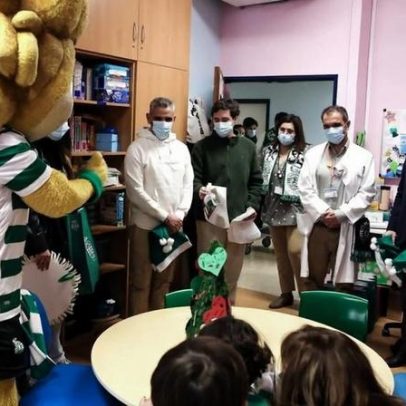 Sporting: Varandas, Palmeiro e Borges em ação solidária