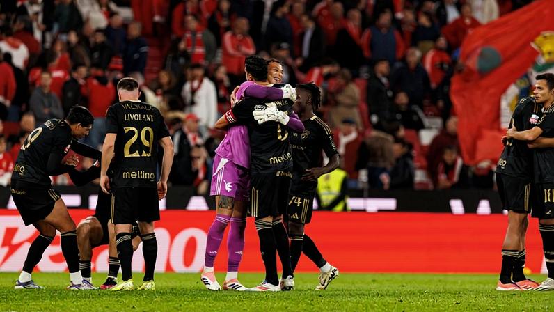 Jogadores do Casa Pia a celebrarem no final do jogo - Foto: IMAGO