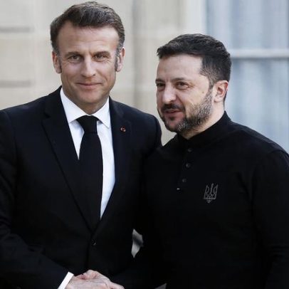 Zelensky defende paz duradoura para a Ucrânia após encontro com Macron