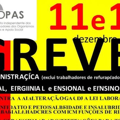 Após greve geral, nova paralisação marcada para 12 de dezembro