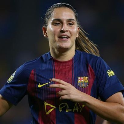Kika Nazareth abre goleada do Barcelona na Taça da Rainha