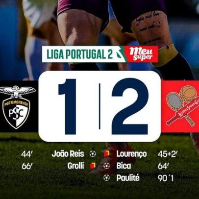 Leixões vira jogo e afunda Portimonense na Liga 2