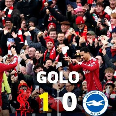 Golo aos 46 segundos decide partida no Anfield